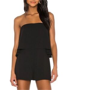 Amanda Uprichard Topanga Black Romper